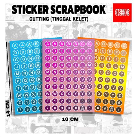 Jual Stiker Huruf Deco Alphabet Untuk Number Aesthetic Sticker Sheet Kiss Cut Sticker Huruf