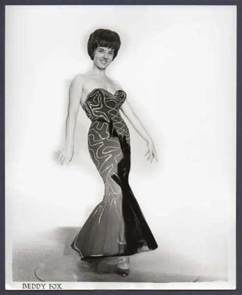 Beddy Fox Busty Curvy Burlesque Dancer In Gown Vintage Publicity Photo
