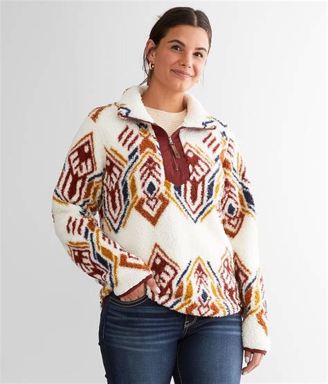 Liv Outdoor Noella Sherpa Fleece Pullover Womens Sweatshirts In