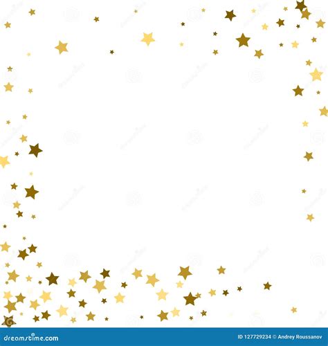 White Background With Gold Stars