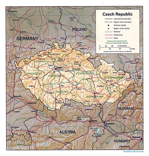 Large Detailed Political And Administrative Map Of Czech Sexiz Pix