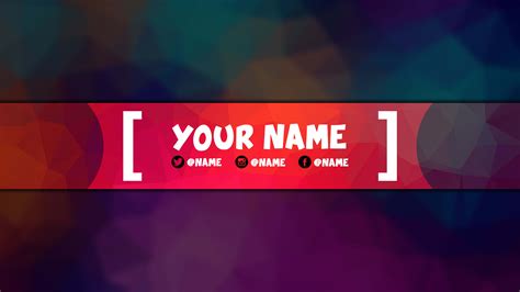 Youtube Banner Template Free Download