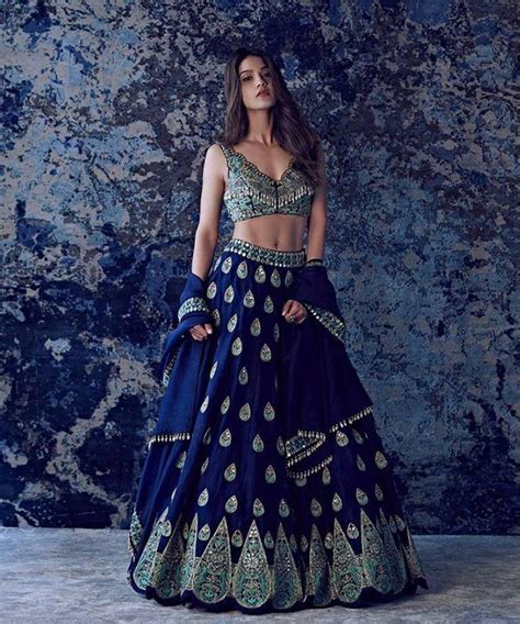 Royal Blue Designer Lehenga Choli Indian Pakistani Wedding Etsy In 2022 Designer Lehenga