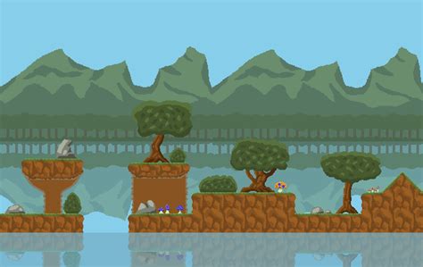 Pixel Art Grasslands Environment Gamedev Market
