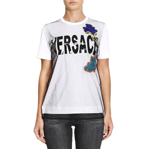 Versace Outlet T Shirt Women T Shirt Versace Women White T Shirt