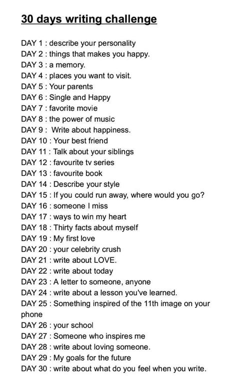 Absurd 30 Days Writing Challenge