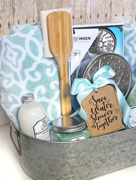 Shower Themed DIY Wedding Gift Basket Idea Wedding Gift Baskets
