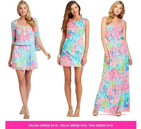 lilly pulitzer summer 13 delissa delia and tria dresses in let s cha cha with images