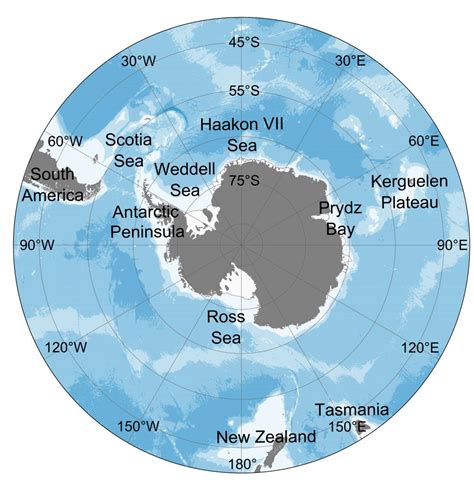 Map Of The World Antarctic Ocean Wayne Baisey