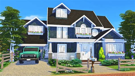Craftsman Cottage The Sims 4 Speed Build Youtube Otosection