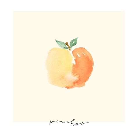 “peaches” By Megan Gilbert Watercolour Peaches Digitised Available As