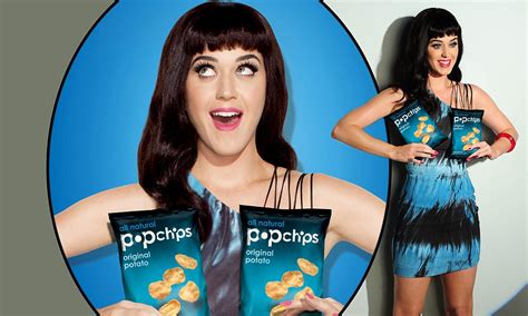 Katy Perry Strategically Places Popchip Packets Over Her Chest In