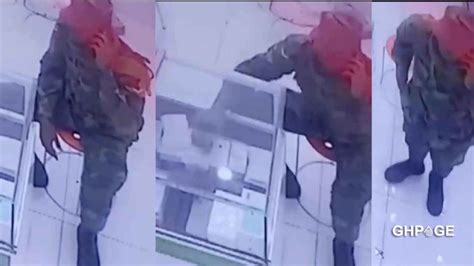 Soldier Caught On Cctv Camera Stealing An Iphone Pro Max At A Phone