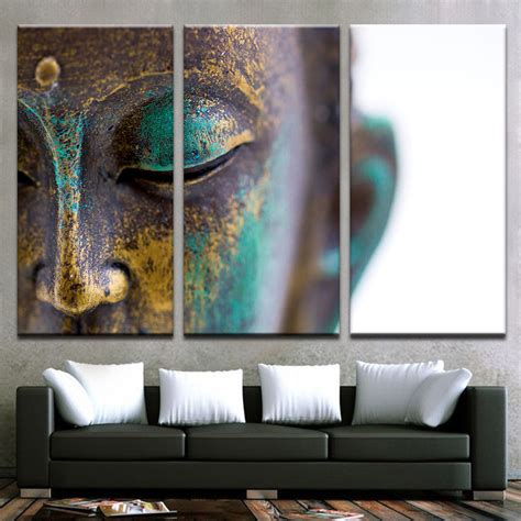 Décor is short for decoration. Canvas Paintings Wall Art Home Decor 3 Pieces Buddha ...