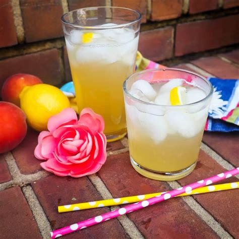 Homemade Peach Lemonade Recipe Southern Bytes