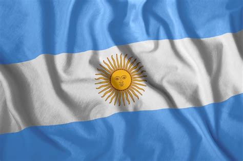 La Bandera Argentina Foto Premium