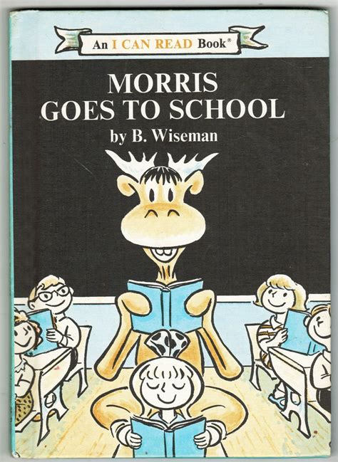 Vtg 1970 I Can Read Weekly Reader Morris Moose Goes To School Hc B