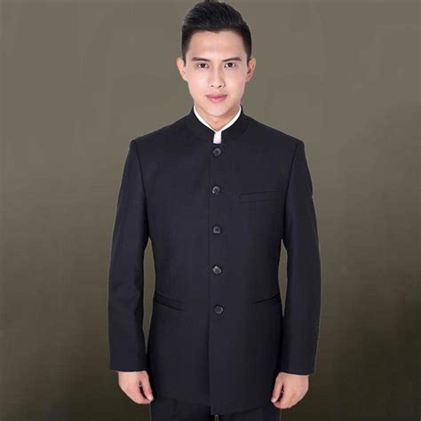 New Chinese Longhua National Collar Zhongshan Suit Men Marriage And