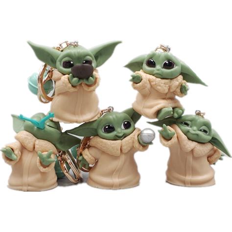 Disney Star Wars Yoda Anime Figures Creative Design Mandalorian Yoda