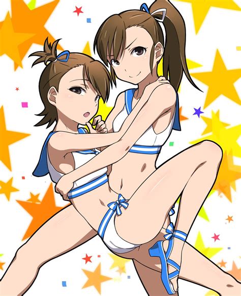 Futami Mami And Futami Ami Idolmaster And More Drawn By Puge Danbooru