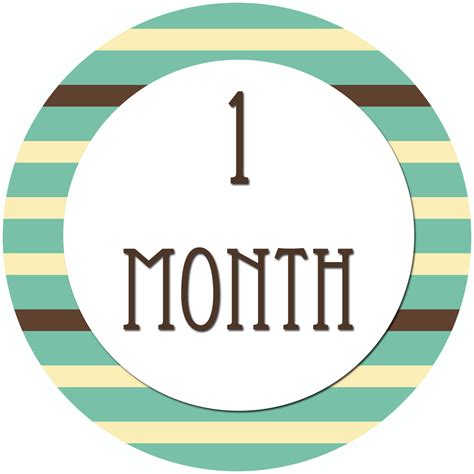 Refer a friend for 1 month free! All Four Love: DIY: Month to Month Stickers