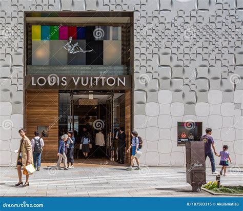 Louis Vuitton Store Ginza Street Tokyo Japan Editorial Image Image