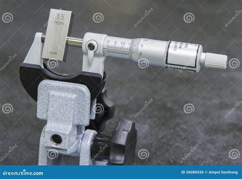 Calibration Micrometer Stock Photo Image Of Metallic 36088436