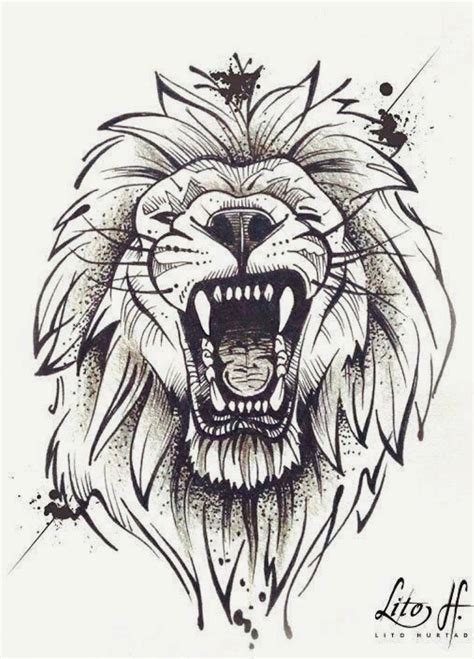 Drawing Lion Tattoo Flash Peepsburghcom