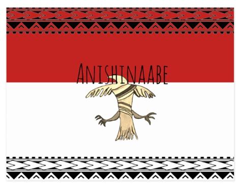 Anishinaabe Thunderbird Ojibwe Native Art Postcard Made In The Usa