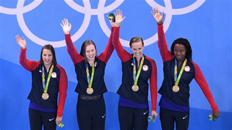 Rio Olympics Womens Swim Team Wins 1000th Gold Medal For Usa
