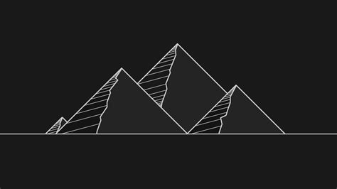 Dark Minimalism Pyramid Wallpaper Resolution1920x1080 Id1199986