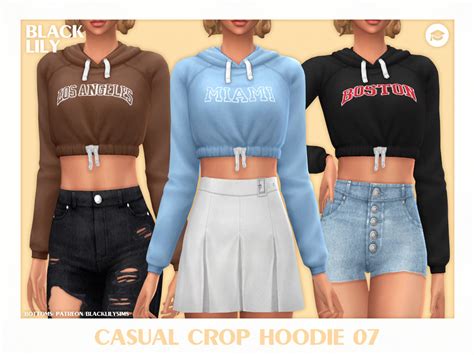 The Sims Resource Casual Crop Hoodie 07