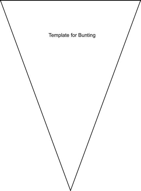 Downloadable Free Printable Bunting Template