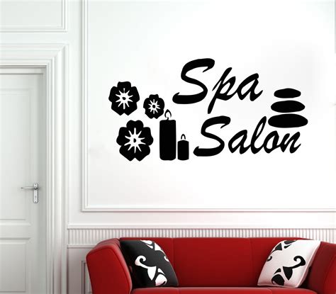 wall décor spa decal wall decal window sticker beauty salon massage decal spa salon decals t93