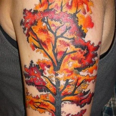 Lovely Autumn Style Tattooswonderful Tree Autumn