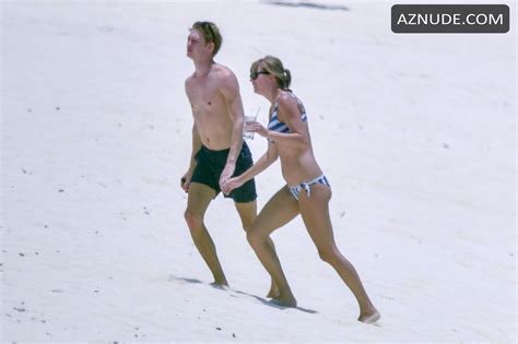 Taylor Swift Sexy Toned Body In A Blue White Striped Bikini Aznude