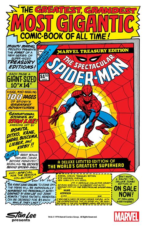 Marvel House Ad For The Spectacular Spider Man Marvel Treasury