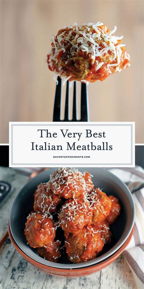 Spruce up a plate of spaghetti by adding in homemade meatballs. Large Italian Meatballs | Best italian meatball recipe ...