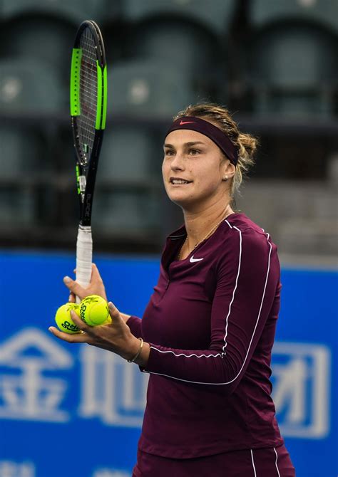 No.2 seed has learned to overcome the pressure of being in the grand slam arena. Aryna Sabalenka - Shen Zhen Open Tennis Tournament 01/02 ...