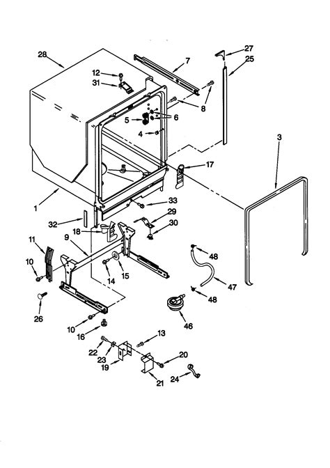 Kenmore Elite Dishwasher Parts Schematic