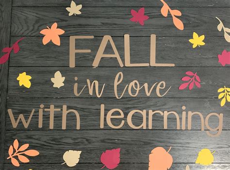 Sarahbromley Shop Etsy Shop Fall In Love With Learning Bulletin
