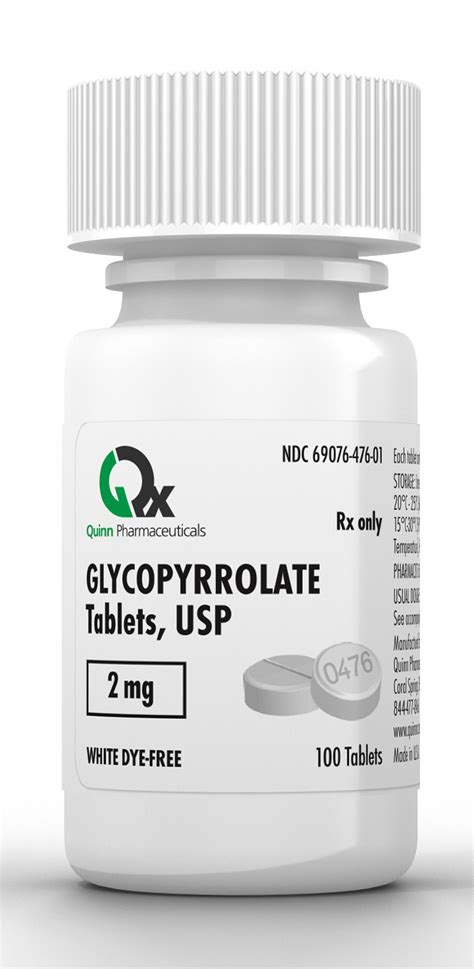 Glycopyrrolate 2 Mg 100 Tablets