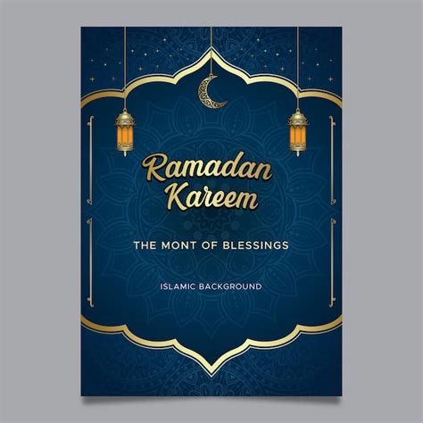 Premium Vector Elegant Ramadan Kareem Islamic Card