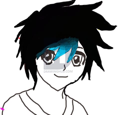 Anime Boy Drawing Free Download On Clipartmag
