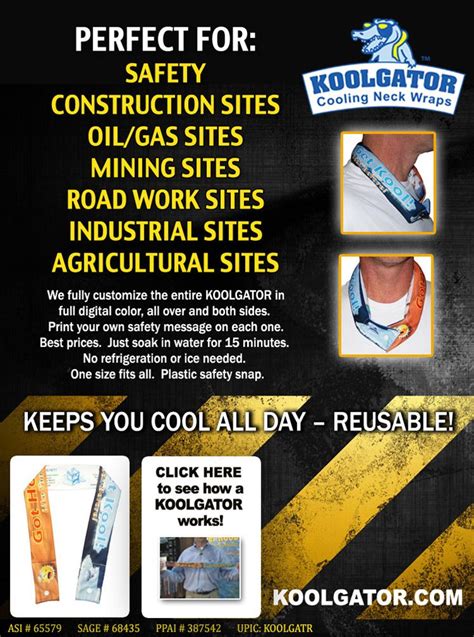 Promote Workplace Safety With Koolgator Cooling Neck Wraps Cooling