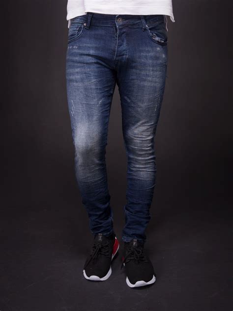 Y Men Slim Fit Simlight Distressed Jeans Blue FASH STOP Printed Denim Pants Denim Cargo
