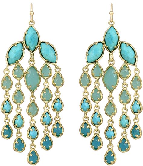 Kendra Scott Freesia Chandelier Earrings Turquoise Where To Buy How
