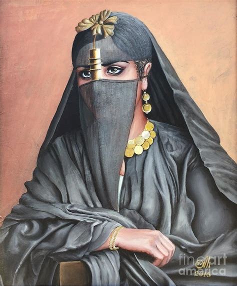 Bedouin Woman Egypt By Janna Ali Zakovenko Woman Painting Arab