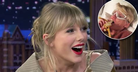 Taylor Swift Becomes Attached To A Banana Post Lasik Eye Surgery