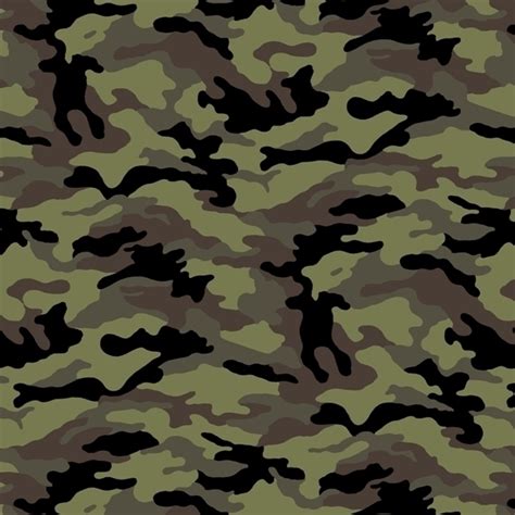 Cotton Fabric Pattern Fabric Army Camo Camouflage Green Grey Brown